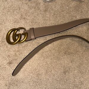 Tan/taupe Gucci belt authentic never worn
